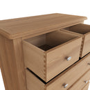 Shrewsbury Light Oak Chest of Drawers 2 Over 3 80 x 40 x 95 cm