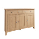 Shrewsbury Light Oak Sideboard with 3 Doors 130 x 40 x 85 cm