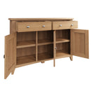 Shrewsbury Light Oak Sideboard with 3 Doors 130 x 40 x 85 cm