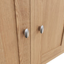 Shrewsbury Light Oak Sideboard with 3 Doors 130 x 40 x 85 cm