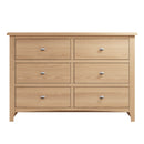 Shrewsbury Light Oak Chest of 6 Drawers 115 x 40 x 78 cm