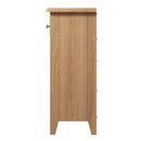 Shrewsbury Light Oak Cabinet 2 Drawer 4 Basket 80 x 30 x 75 cm