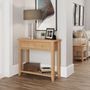 Shrewsbury Light Oak Console Table 85 x 32 x 75 cm