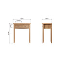 Shrewsbury Light Oak Dressing Table 72 x 40 x 80 cm
