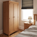Shrewsbury Light Oak Wardrobe 2 Door Full Hanging 85 x 52 x 180 cm