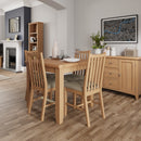 Shrewsbury Light Oak Flip-Top Table 85 x 85 x 78 cm