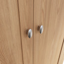 Shrewsbury Light Oak Wardrobe Double with Drawer 90 x 52 x 185 cm