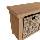 Shrewsbury Light Oak Hall Bench 80 x 30 x 50 cm
