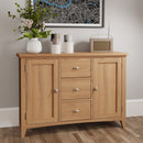 Shrewsbury Light Oak Large Sideboard 115 x 34 x 80 cm