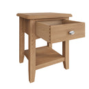 Shrewsbury Light Oak Lamp Table 1 Drawer 40 x 36 x 47 cm