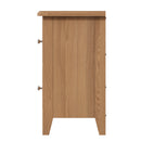 Shrewsbury Light Oak Bedside Table with 2 Drawers 35 x 32 x 58 cm