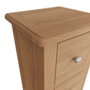 Shrewsbury Light Oak Bedside Table with 2 Drawers 35 x 32 x 58 cm