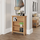 Shrewsbury Light Oak Bookcase Small Wide 70 x 22 x 82 cm