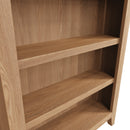 Shrewsbury Light Oak Bookcase Small Wide 70 x 22 x 82 cm