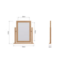 Shrewsbury Light Oak Trinket Mirror 50 x 6 x 55 cm