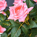 Outsunny Artificial Rose Tree and Planter for Indoor & Outdoor use - Pink and Green