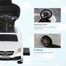 HOMCOM Kids Ride On Push Along Mercedes - White