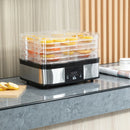 HOMCOM Food Dehydrator 5 Tier 245W - Stainless Steel
