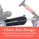 Kids Pedal Go Kart - Red & Black