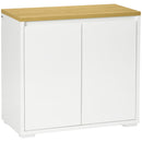 HOMCOM Sideboard Living Room Cabinet with Double Door Cabinet Adjustable Shelf