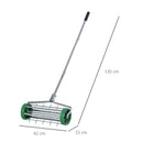 Outsunny Rolling Lawn Aerator