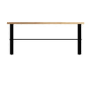 Sheffield Industrial Oak Dining Table 1.8m 180 x 90 x 75cm
