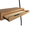 Sheffield Industrial Oak Desk Bookcase 100 x 45 x 190cm