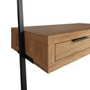 Sheffield Industrial Oak Desk Bookcase 100 x 45 x 190cm