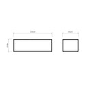 Sheffield Industrial Oak Large Coffee Table 120 x 65 x 40 cm