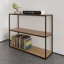 Sheffield Industrial Oak Bookcase Small 100 x 32 x 80cm
