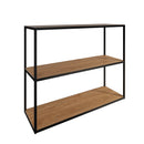 Sheffield Industrial Oak Bookcase Small 100 x 32 x 80cm
