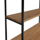 Sheffield Industrial Oak Bookcase Small 100 x 32 x 80cm