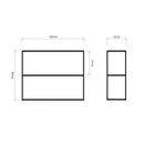 Sheffield Industrial Oak Bookcase Small 100 x 32 x 80cm