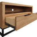 Sheffield Industrial Oak TV Unit Small 100 x 40 x 50 cm