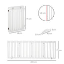 PawHut Wooden Pet Gate