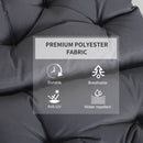 Outsunny Outdoor Seat Cushion Set -  Grey (Chairs Not Included)