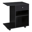 Vinsetto Desk - Table - Side Printer Stand with Wheels, Rolling Printer Cart, Black
