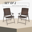 Outsunny-Rattan Dining Chairs only, set of 2