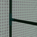 Outsunny 2-Room Greenhouse with 2 Roll-up Doors and Vent Holes, 100x80x150cm