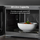 Tower Touch Control Microwave 800W 20 Litre Stainless Steel