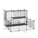 Pawhut Two Door Small Animal Cage