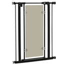 PawHut 76-82 cm Adjustable Pressure Fit Pet Safety Gate Dog Barrier, Black