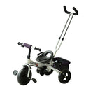 HOMCOM Baby Tricycle with Handle - White Purple