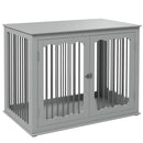 PawHut Dog Crate End Table w/ Locks and Latches, for Large Dogs