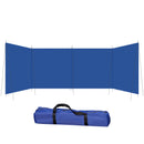 Outsunny Camping Windbreak Portable Wind Blocker Privacy Wall, 6.2m x 1.5m