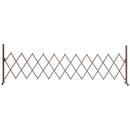 Outsunny Aluminum Alloy Movable Fence Foldable Garden Screen Panel, Dark Brown