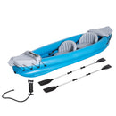 Outsunny Inflatable Kayak Two-Person Inflatable Boat w/ Air Pump, Aluminium Oars