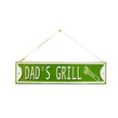 La Hacienda Wall Art - Dad's Grill Embossed Metal Sign 40x10