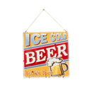 La Hacienda Wall Art - Ice Cold Beer Embossed Metal Sign 30x30
