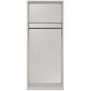 Balagio Ready Assembled Wardrobe with 2 Doors & Mirror - Light Grey Gloss
